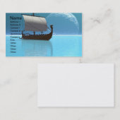 Viking Ship 2 Business Card Visitenkarte (Vorne/Hinten)