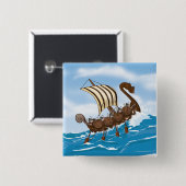 Viking Ship Button (Vorne & Hinten)