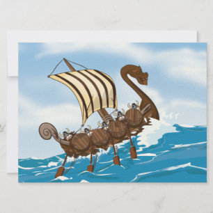 Viking Ship Einladung