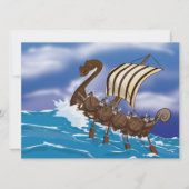 Viking Ship Einladung (Vorderseite)