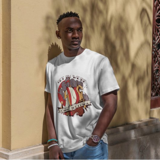 Viking Ship Funny Shopping Zitat T-Shirt