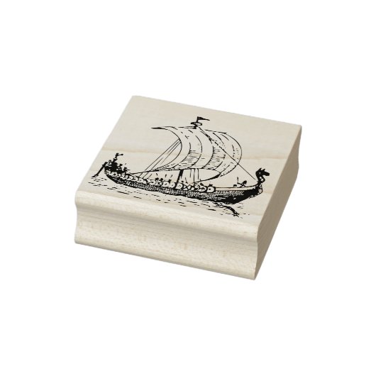 Viking Ship Gummistempel (Stempel)