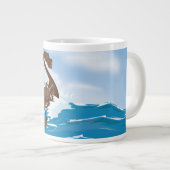 Viking Ship Jumbo-Tasse (Vorderseite Rechts)