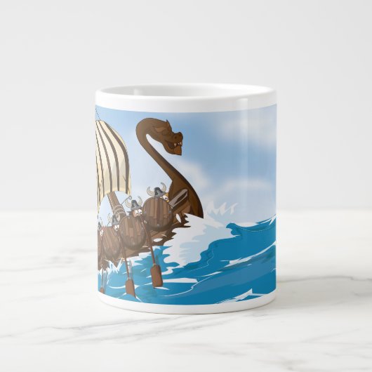 Viking Ship Jumbo-Tasse (Vorderseite)