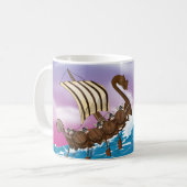 Viking Ship Kaffeetasse (Vorderseite Links)