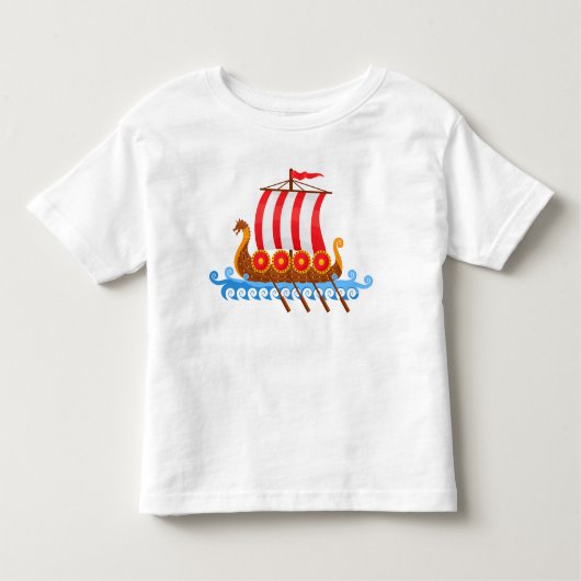 Viking Ship Kleinkind T-shirt (Vorderseite)