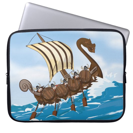 Viking Ship Laptopschutzhülle (Vorderseite)