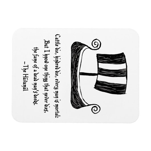 Viking Ship Magnet (Horizontal)