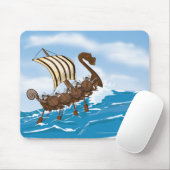 Viking Ship Mousepad (Mit Mouse)