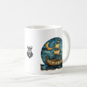 Viking Ship Personalisiert Coffee Tasse (VorderseiteRechts)