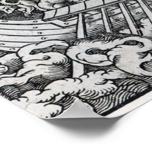 Viking Ship Poster (Ecke)