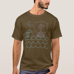 Viking Ship Rough Sea T-Shirt