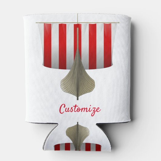 Viking Ship Sailing Thunder_Cove Dosenkühler (Rückseite)