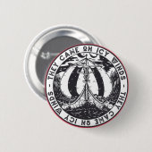 Viking Ship skandinavisches Geschichtsdesign Button (Vorne & Hinten)
