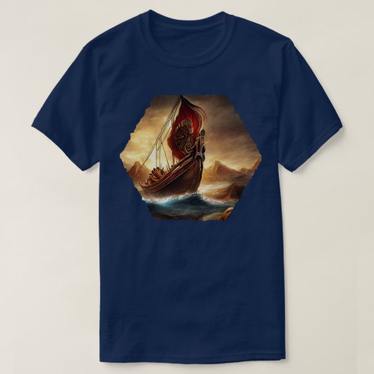 Viking Ship T-Shirt (Design vorne)