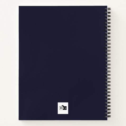 Viking Ship Themed Notebook Personalisiert Notizblock (Rückseite)