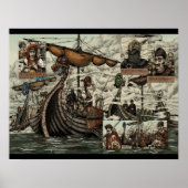 Viking ships poster (Vorne)