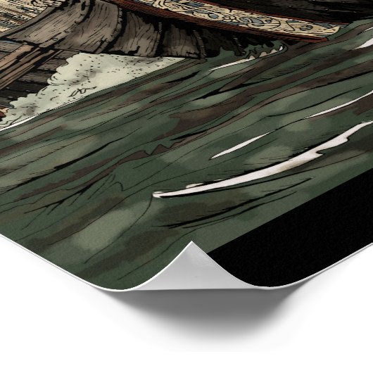 Viking ships poster (Ecke)