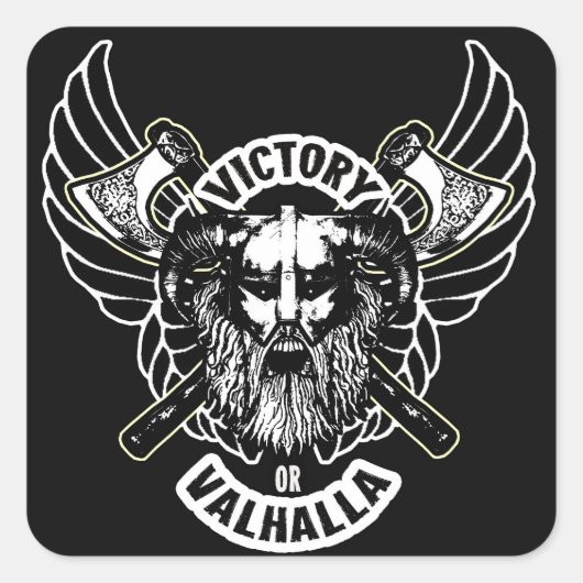 Viking - Sieg oder Valhalla Stickers (Vorderseite)