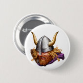 Viking, Skandinavier, Norsemen Button (Vorne & Hinten)