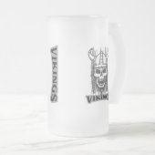 Viking Skeleton Bierbiere Tasse - Mattiertes Glasd (VorderseiteRechts)