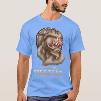 Viking Skeleton sehen Sie in Valhalla Raven Mythol T-Shirt