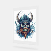 Viking Skull Berserker Acrylschild (Winkel)