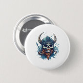 Viking Skull Berserker Button (Vorne & Hinten)