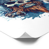 Viking Skull Berserker Poster (Ecke)