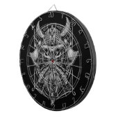 Viking Skull Dartboard Dartscheibe (Vorderseite rechts)