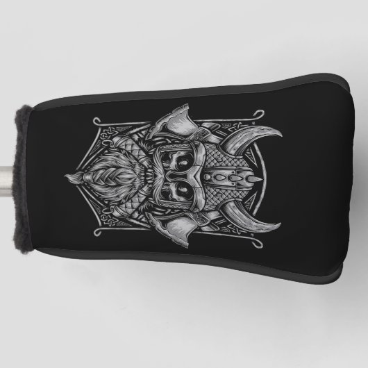 Viking Skull Golf Head Cover Headcover (Vorderseite)