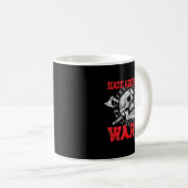 Viking Skull Hate Behalte mir warm Kaffeetasse (VorderseiteRechts)