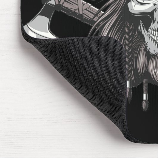 Viking Skull Mouse Pad Mousepad (Ecke)