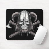 Viking Skull Mouse Pad Mousepad (Mit Mouse)