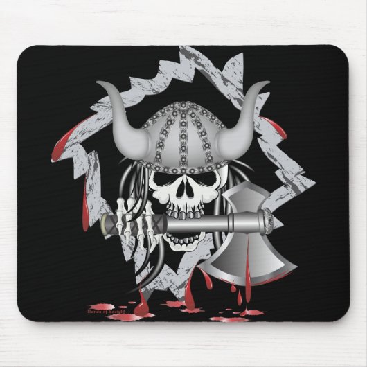 Viking Skull Mousepad (Vorne)