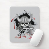 Viking Skull Mousepad (Mit Mouse)