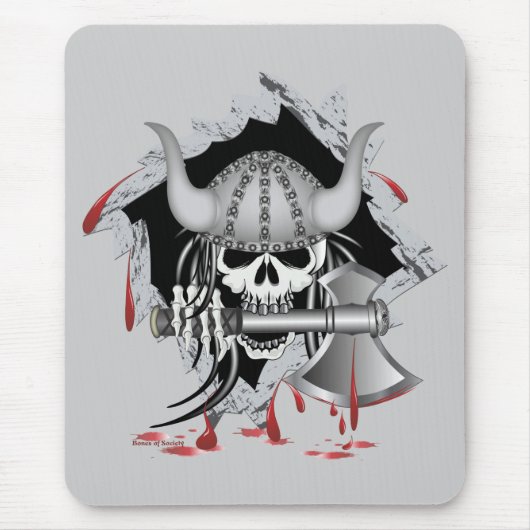 Viking Skull Mousepad (Vorne)