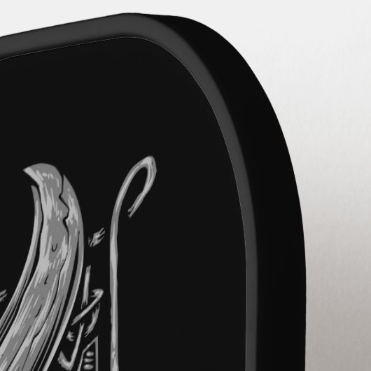 Viking Skull Pickleball Paddle (Linke Seite)