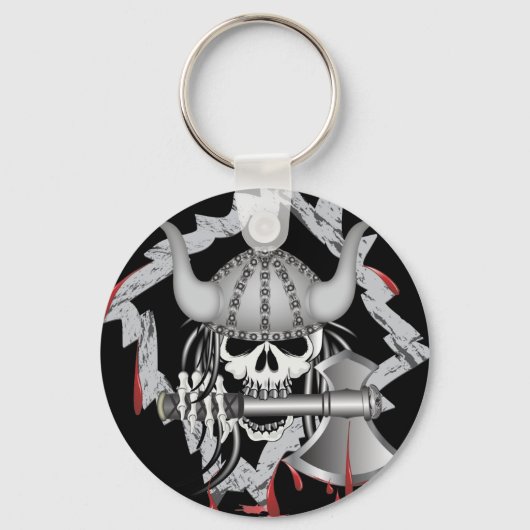 Viking Skull Schlüsselanhänger (Vorderseite)