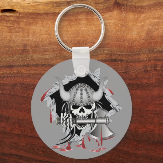 Viking Skull Schlüsselanhänger (Vorderseite)