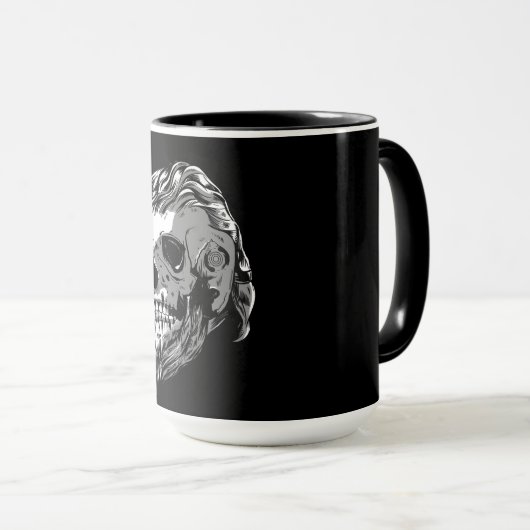 Viking Skull Tasse (VorderseiteRechts)