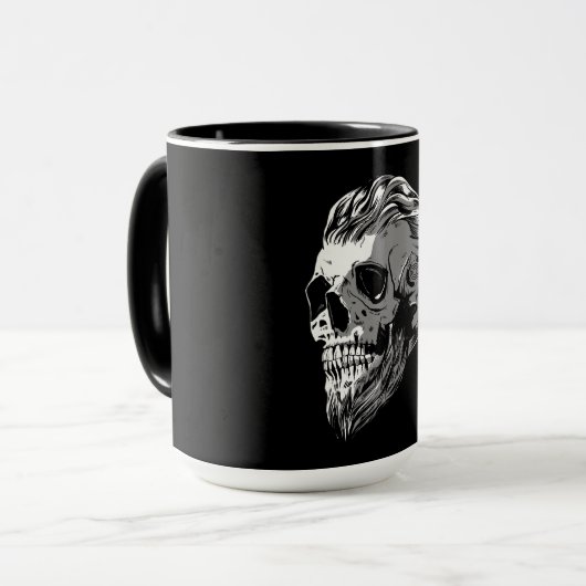 Viking Skull Tasse (Vorderseite Links)