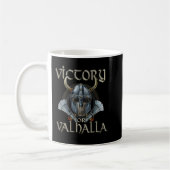 Viking Skull Victory Or Valhalla Kaffeetasse (Links)