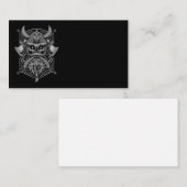 Viking Skull-Visitenkarten Visitenkarte (Vorne/Hinten)
