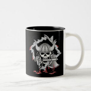 Viking Skull Zweifarbige Tasse
