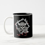 Viking Skull Zweifarbige Tasse (Links)