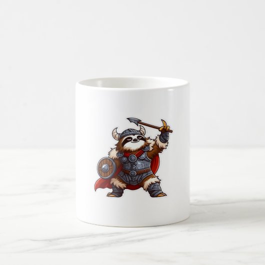 viking sloth Oversized T-Shirt Kaffeetasse (Mittel)