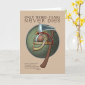 Viking-Sprichwort-Gruß-Karte Karte (Gelbe Blume)