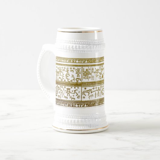 Viking Stein Bierglas (Vorderseite Links)