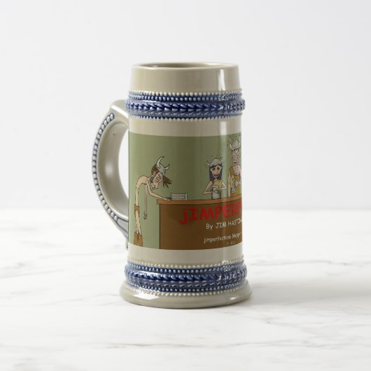 Viking Stein Bierglas (Vorderseite Links)